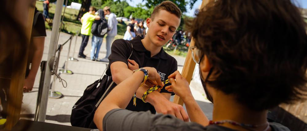 Jugendliche im Mittelpunkt: ein Besucher der letztjährigen Tincon.