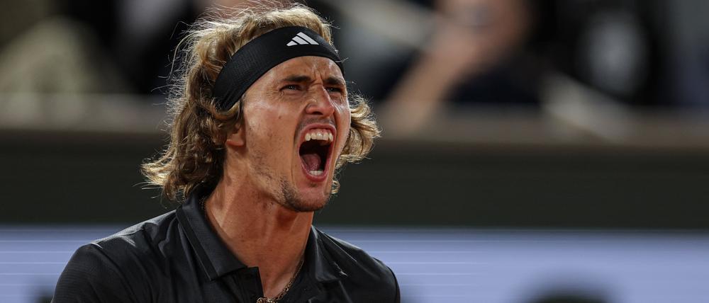 Alexander Zverev steht zum sechsten Mal in Serie in Paris im Achtelfinale.