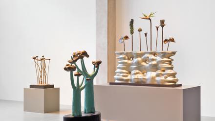 Blick in Anna Bogouchevskaias Ausstellung bei Noack.