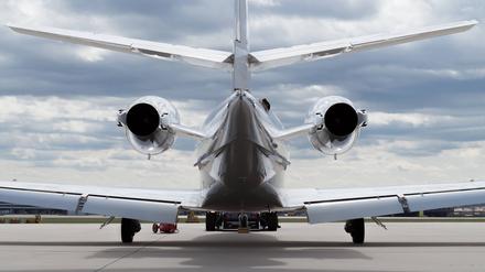 Ein Privatjet.