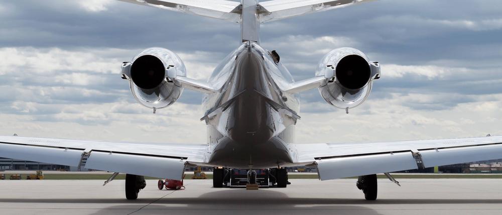 Ein Privatjet.