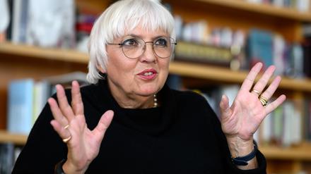 Claudia Roth (Bündnis 90/Die Grünen) ist Staatsministerin für Kultur und Medien. Sie ist gegen ein Eintrittsgeld für Park Sanssouci.