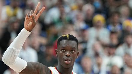 Der deutsche Basketball-Star Dennis Schröder.