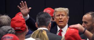 Der ehemalige US-Präsident Trump bei einer Wahlkampfveranstaltung Anfang Juni in Iowa.