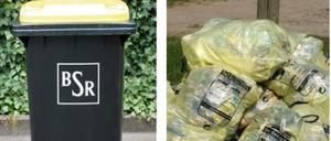 Gelbe Tonne, gelber Sack.