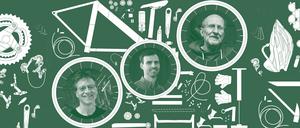 Sie revolutionieren das Fahrrad: Peter Hanstein von Geos, Jörg Schindelhauer von Schindelhauer Bikes und Harald Busack von Pedalpower.