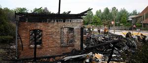 Das Feuer richtete massive Zerstörungen an.
