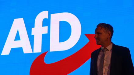 Björn Höcke, AfD-Landessprecher in Thüringen, beim Landesparteitag der Alternative für Deutschland Anfang Mai.