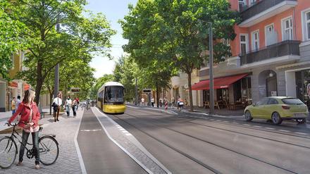 Mitten durch den Kiez an der Sonntagstraße soll die neue Tram rollen.