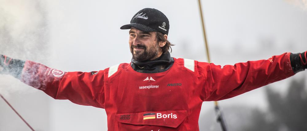 Boris Herrmann im Ziel. Mit der Regatta erfüllte sich der Hamburger einen Traum.