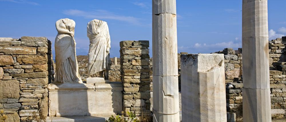 Antike Artefakte auf Delos