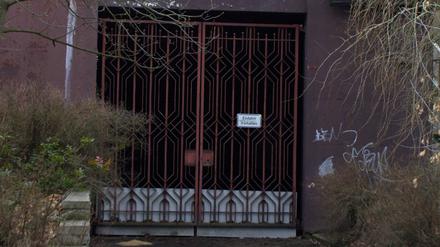 Der Bunkereingang am Brauhausberg in Potsdam