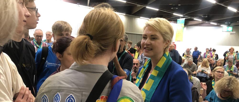 Manuela Schwesig auf dem Kirchentag