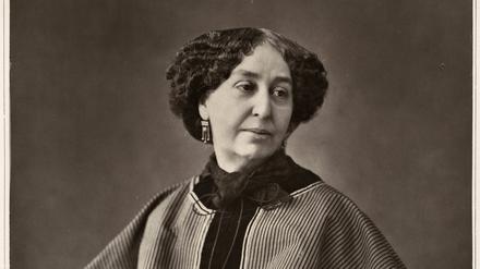 Die französische Schriftstellerin George Sand (1804-1876), Autorin des Romans François le Champi 