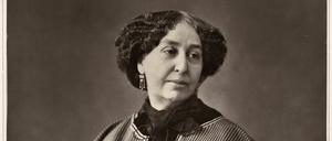 Die französische Schriftstellerin George Sand (1804-1876), Autorin des Romans François le Champi 