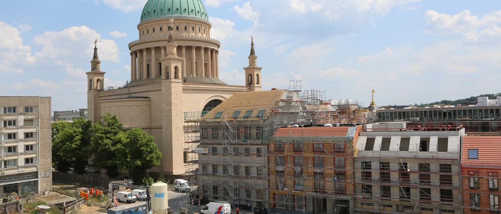 Das neue Karree am Alten Markt - das Eckgebäude wird zum „Haus der Frauen“