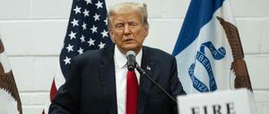 Der ehemalige US-Präsident Trump bei einer Wahlkampfveranstaltung Anfang Juni in Iowa.