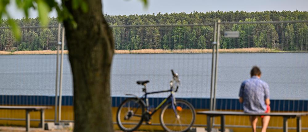 Der Helenesee ist wegen Rutschungen gesperrt.