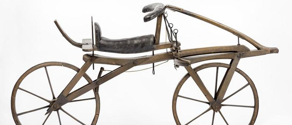 Laufmaschine von Karl Drais, Mannheim, 1817. Bild: Deutsches Museum
