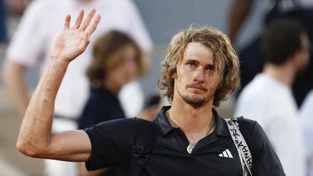 Alexander Zverev nach seiner Niederlage bei den French Open.