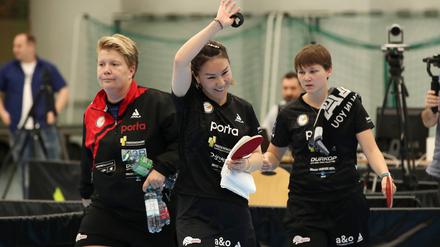 Eastsides Xiaona Shan überragte im Final-Hinspiel gegen Weinheim und sorgte am Ende für den Siegpunkt.