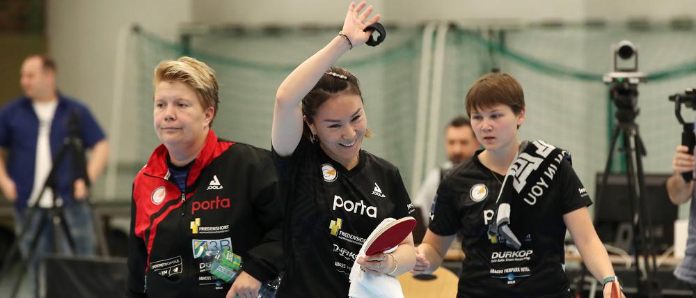 Eastsides Xiaona Shan überragte im Final-Hinspiel gegen Weinheim und sorgte am Ende für den Siegpunkt.