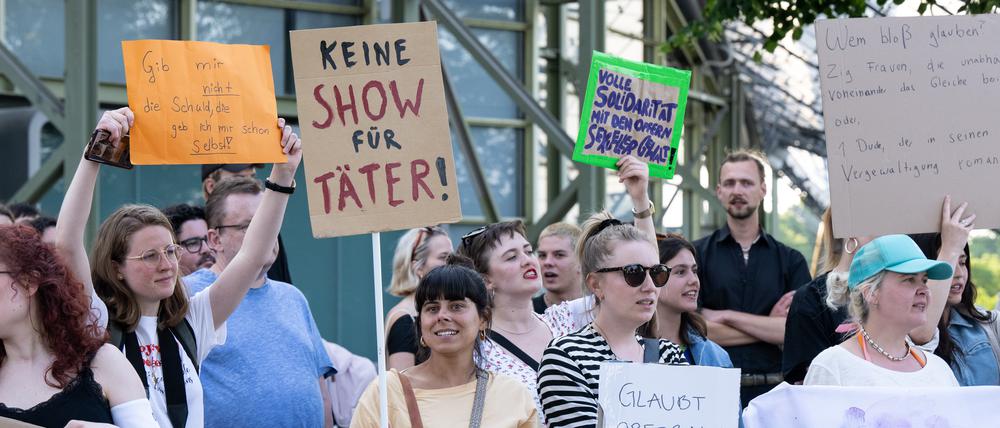 Auch in München wurde gegen die Auftritte der Band Rammstein im Juni demonstriert.