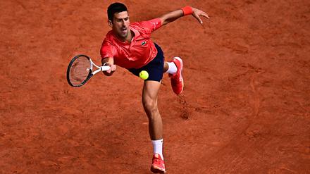 Novak Djokovic im Finale gegen Casper Ruud in Paris.