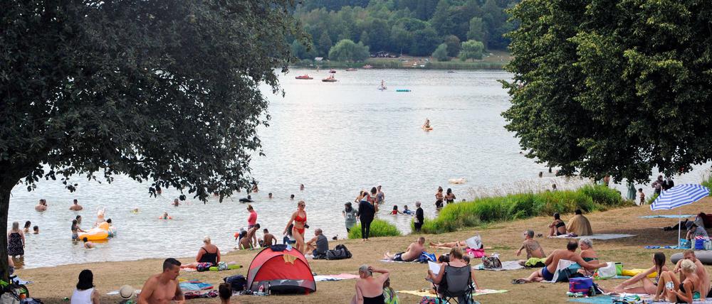 Der Losheimer Stausee (Archivbild). 