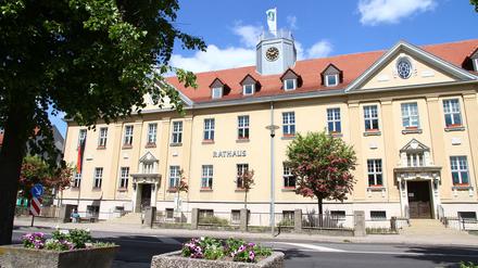 Rathaus an der Falkenhagener Str. 43/49 in Falkensee, der am schnellsten wachsenden Stadt in Deutschland. Foto: Thilo Rückeis
