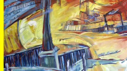 Auch das Werk von Carla Fioravanti, „Ausgang Potsdamer Platz“, 1996, Öl auf Leinwand, gehört zur RBB-Kunstsammlung.