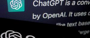 Systeme wie der Chatbot „ChatGPT sollen auch von der EU-Gesetzgebung erfasst werden.