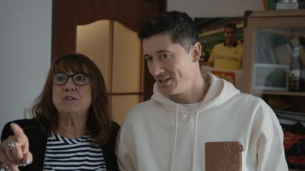Zu Besuch bei der Mutter in Polen: Robert Lewandowski.