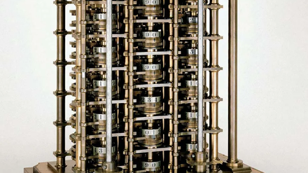 Nie fertiggestellt: Der 1832 erbaute Demonstrator der Differenzmaschine.