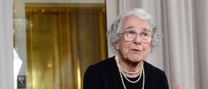 Judith Kerr in ihrer Londoner Wohnung, fotografiert 2018.