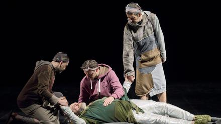 Bruder Massée (Elmar Gilbertsson), Saint François (Michael Mayes), Bruder Léon (Danylo Matviienko), Bruder Bernard (Marko Špehar) in „Saint François d’Assise“ von Olivier Messiaen