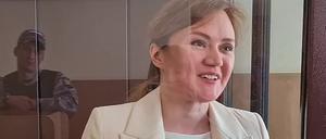Lilja Tschanyschewa während ihres Gerichtsprozesses.