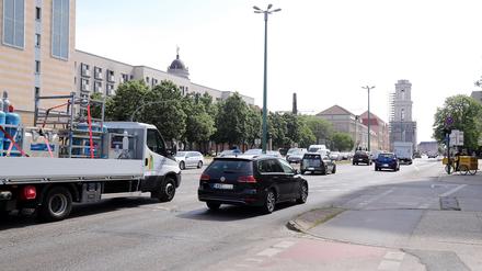 Die Breite Straße wird in den Sommerferien für Bauarbeiten eingeengt.
