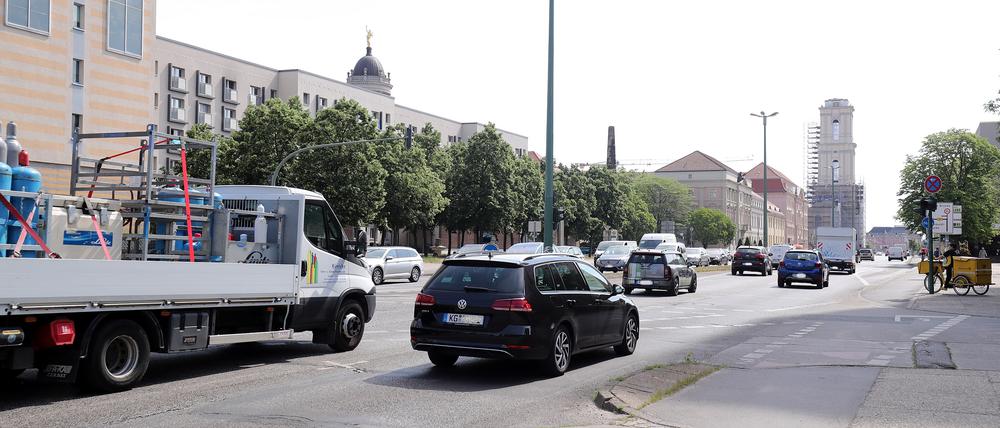 Die Breite Straße wird in den Sommerferien für Bauarbeiten eingeengt.