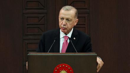 Der türkische Präsident Erdogan bleibt bei seinem „Nein“ zum Nato-Beitritt Schwedens.