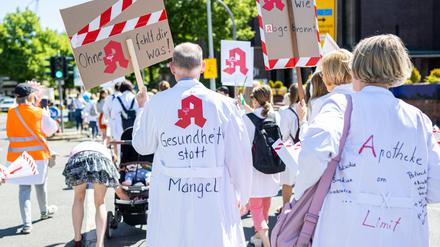 Protesttag der Apotheker hier in Münster.