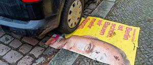 13.02.2023,Berlin,Deutschland,ein Tag nach der Wiederholung zur Wahl zum Abgeordnetenhaus von Berlin und zu den Bezirksverordnetenversammlungen.FDP Wahlplakat mit Motiv Sebastian Czaja *** 13 02 2023,Berlin,Germany,one day after the rerun to the election to the House of Representatives of Berlin and to the district councils FDP election poster with motive Sebastian Czaja