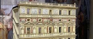Nachbau als Modell. Raffaels Palazzo Branconio in Rom, kurz vor 1520 fertiggestellt und bereits 1660 abgerissen.