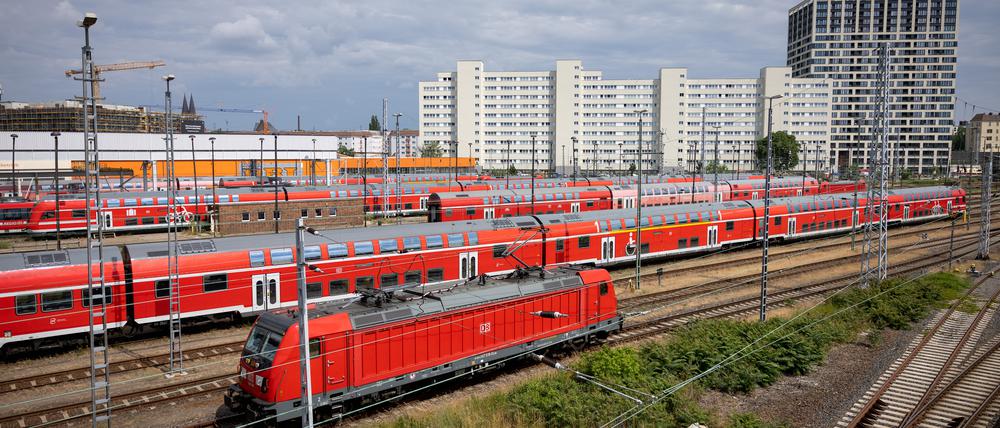 Das Werksgelände der DB Regio in Berlin-Lichtenberg.