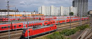 Das Werksgelände der DB Regio in Berlin-Lichtenberg.
