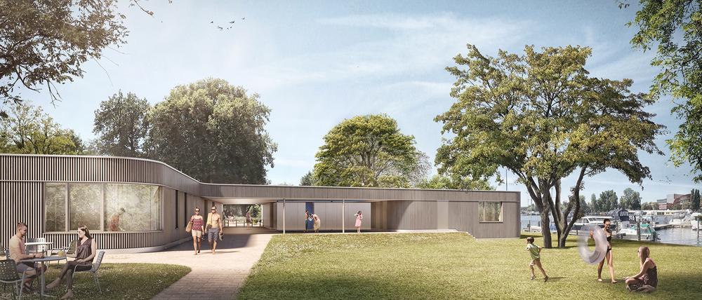 Stadtpark Park Babelsberg, Visualisierung Innenseite