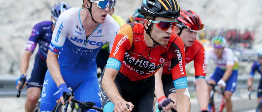 Gino Mäder bei der 5. Etappe der Tour de Suisse.