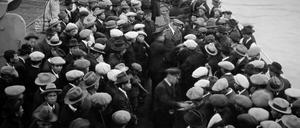 Vor der Schiffs-Katastrophe im Atlantik 1912. 