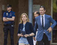 Cristina und ihr Mann Inaki Urdangarin - hier auf einem Archivbild - standen auf Mallorca vor Gericht.