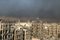 Die ehemalige Wirtschaftsmetropole Aleppo ist in weiten Teilen zerstört.